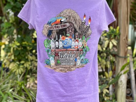 Tiki Time Tee - Ladies Online now