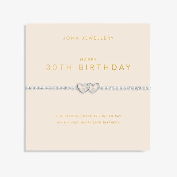 Joma Jewellery Bracelet - Forever Yours Happy 30th Birthday Online Sale