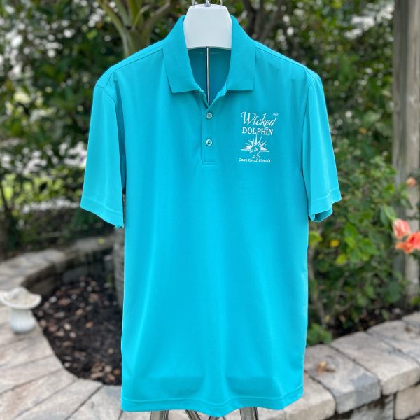 Wicked Dolphin Polo Tee with Logo Cheap