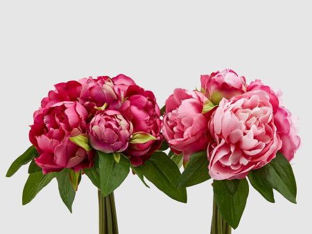 Bouquet Peonia rosa artificiale For Discount