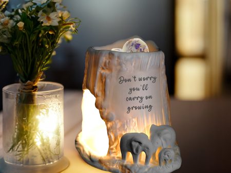 Cello Elephant Tealight Burner - Don t worry, you ll carry on growing Fashion