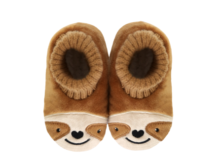 Splosh Baby Brown Sloth Slippers Online now