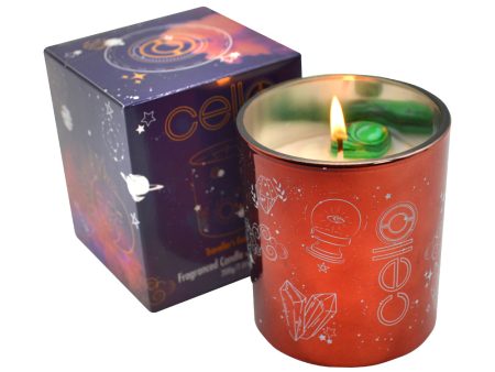 Cello - Gemstone Celestial Candle with Malachite - Enigmatic Lands Online Hot Sale