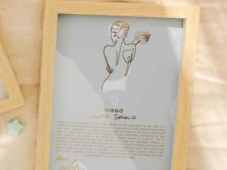 Splosh Mystique Framed Zodiac Print - Virgo Online Hot Sale