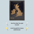 Splosh Travel Map - UK & Ireland Map - Small - Black Online Sale