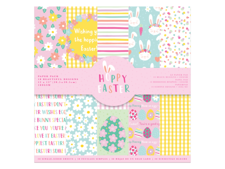 12x12  Paper Pack - Hoppy Easter- 30pk - Violet Studios Hot on Sale