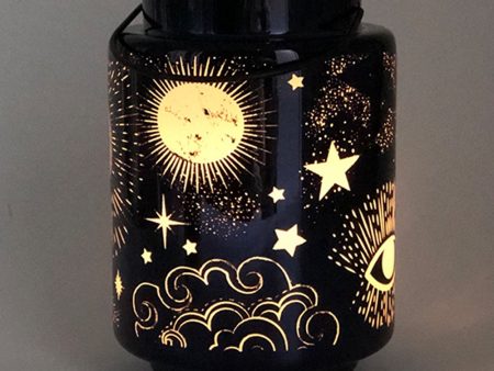 Cello Lighting - Celestial Midnight Blue Lantern - Large Online