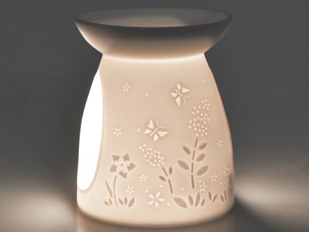 Cello Porcelain Tealight Burner - Flower Online now