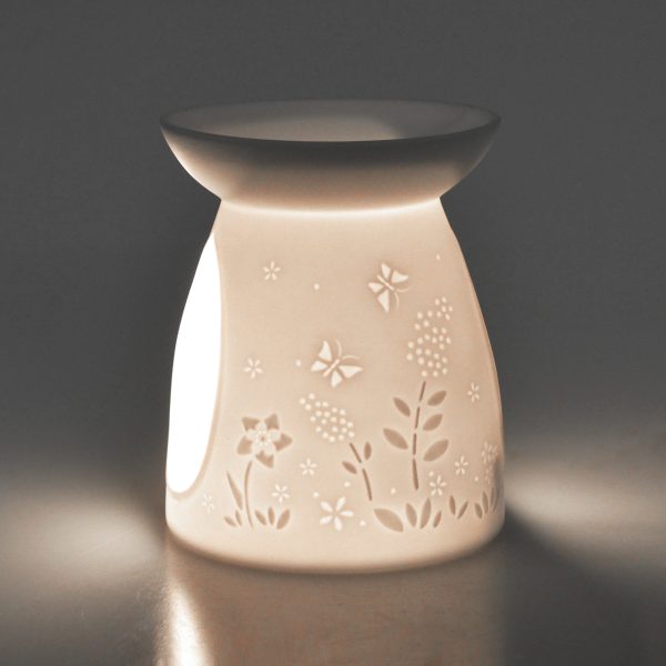 Cello Porcelain Tealight Burner - Flower Online now