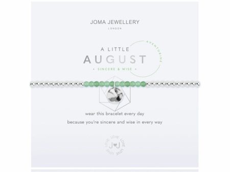 Joma Jewellery Bracelet - a little BIRTHSTONE AUGUST AVENTURINE Online Hot Sale