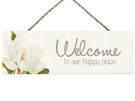 Splosh Magnolia Hanging Sign - Welcome Sale