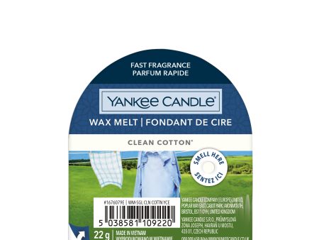 Yankee Candle Wax Melt Clean Cotton Online