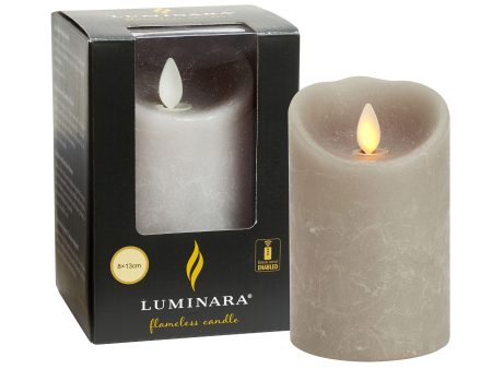 Luminara Indoor 3.0  x 5.0  Vintage Grey Candle For Cheap