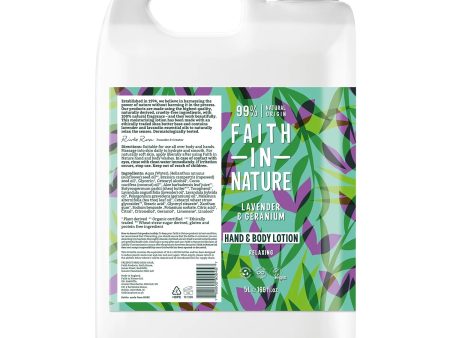 Faith In Nature Lavender & Geranium Hand & Body Lotion Refill 5L Online Sale