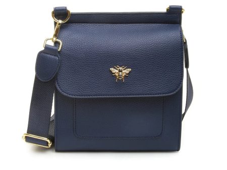 Alice Wheeler Bloomsbury Cross Body Bag - Navy Online Sale