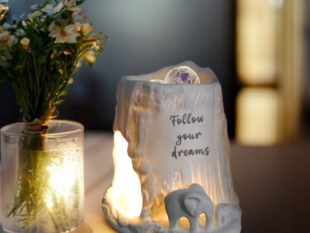 Cello Elephant Tealight Burner - Follow your dreams Online