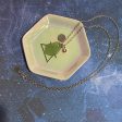 Gemini Constellation Necklace with Green Sea Glass, Custom Birthstone, and Air Element For Sale