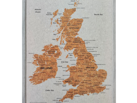 Splosh Travel Map - UK & Ireland Map - Large - Grey Online