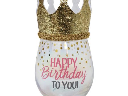 Splosh Celebration Glass - Happy Birthday Fashion