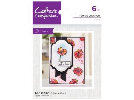 Crafter s Companion Clear Acrylic Stamp - Floral Creation For Sale