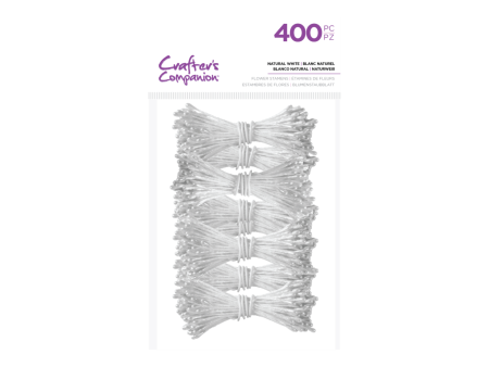 Crafter s Companion Flower Forming Foam Stamens - Natural White (400PC) Online now