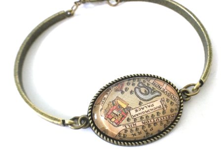 Buckingham Palace Vintage Map Bracelet Discount