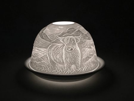 Cello Tealight Dome - Highland Cow Online Hot Sale