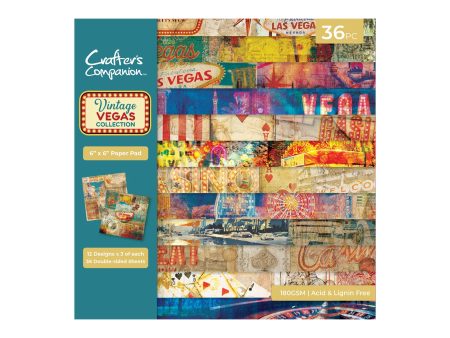 Vintage Vegas 6”x6” Paper Pad Online Hot Sale