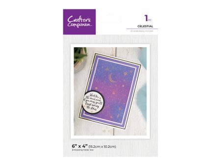 Crafter s Companion 6  x 4  3D Embossing Folder - Celestial Sale