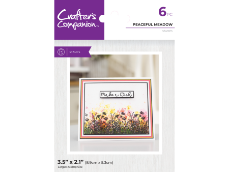 Crafter s Companion Clear Acrylic Stamp - Peaceful Meadow on Sale