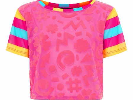 Barbara Girl Mesh Tee - Pink Online Sale