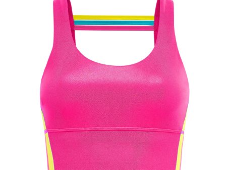 Barbara Girl Long Sports Bra - Pink Online Hot Sale