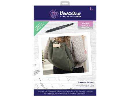 Threaders Sewing Templates - Drawstring Backpack Supply