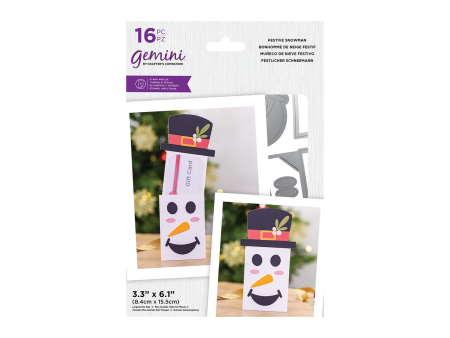 Festive Snowman Stamp and Die Set Fashion