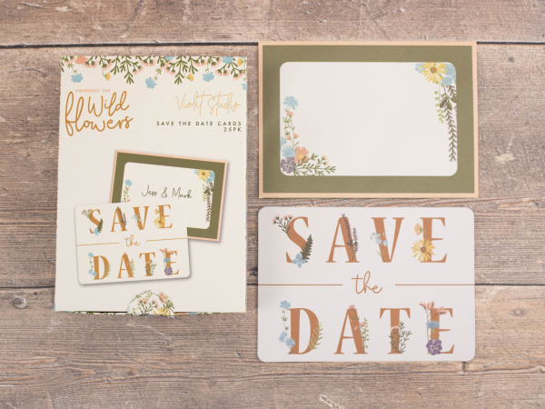 Save The Dates - Amongst The Wildflowers - 25pk - Violet Studios Online Hot Sale