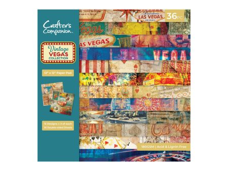 Vintage Vegas 12”x12” Paper Pad  Online Hot Sale