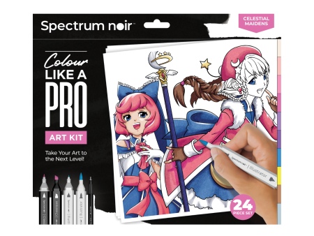 Celestial Maidens Pro Fan Art Colouring Kit - Spectrum Noir Supply