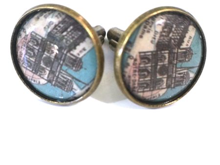 Notre Dame Vintage Map Cufflinks Supply