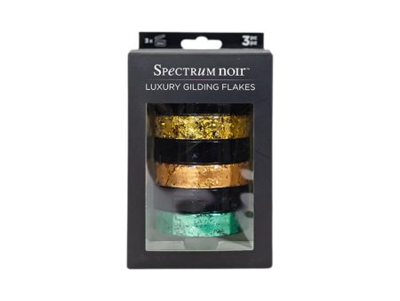 Spectrum Noir 50ml Luxury Gilding Flakes - Patina (3PC) For Cheap