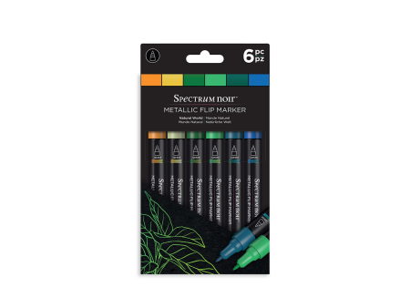 Spectrum Noir - Metallic Flip Marker (6PC)-Natural World For Sale