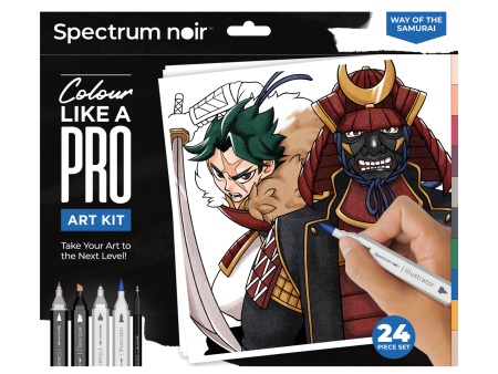 Way of the Samurai Pro Fan Art Colouring Kit - Spectrum Noir Online Hot Sale