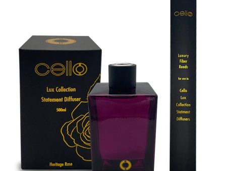 Cello Lux Statement Reed Diffuser - Heritage Rose Fashion