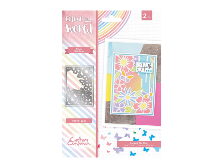 Colour Your World Create a card Die - Floral Rainbow Online now