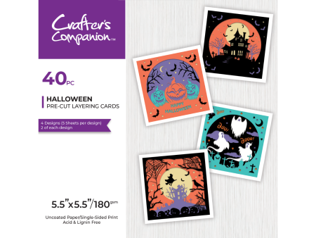 Crafters Companion 5.5  x 5.5  Pre-Cut Layering Pad - Halloween Fashion