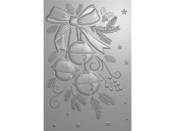 Jingle All The Way 3D Embossing Folder 4 x 6  - The Sound Of Christmas Hot on Sale