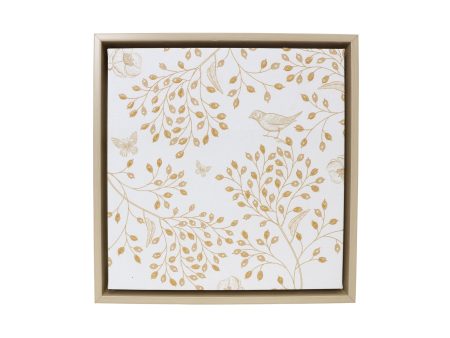 Splosh Full Bloom - Light Framed Canvas 34 x 35 For Discount