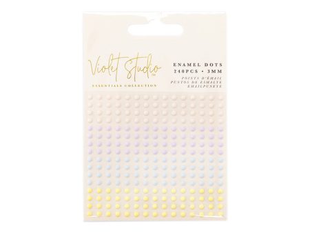 Enamel Dots Pastels - 240pcs - Violet Studios Supply