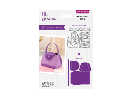 Crafter s Companion 3D Box Die and Stencil Set - Beautiful Bag Sale