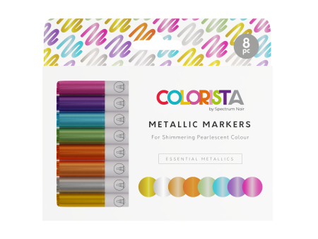 Colorista - Metallic Marker - Essential Metallics 8pc Sale