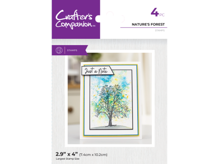 Crafter s Companion Clear Acrylic Stamp - Nature s Forest Online Sale